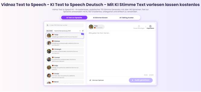 Vidnoz Text to Speech