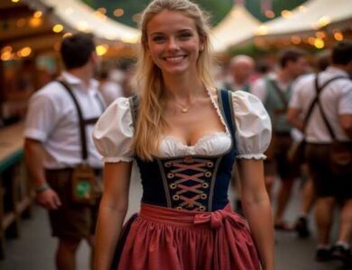 Dirndl mit Samt