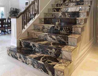 Elegante Gestaltungsideen für Granittreppen im Innenbereich