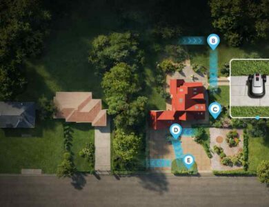 Mähroboter ohne Begrenzungskabel bei schmalen Passagen